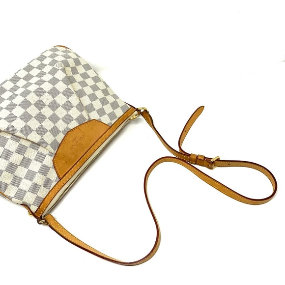 100% Auth Louis Vuitton Siracusa PM Azur Crossbody - Picture 4 of 14